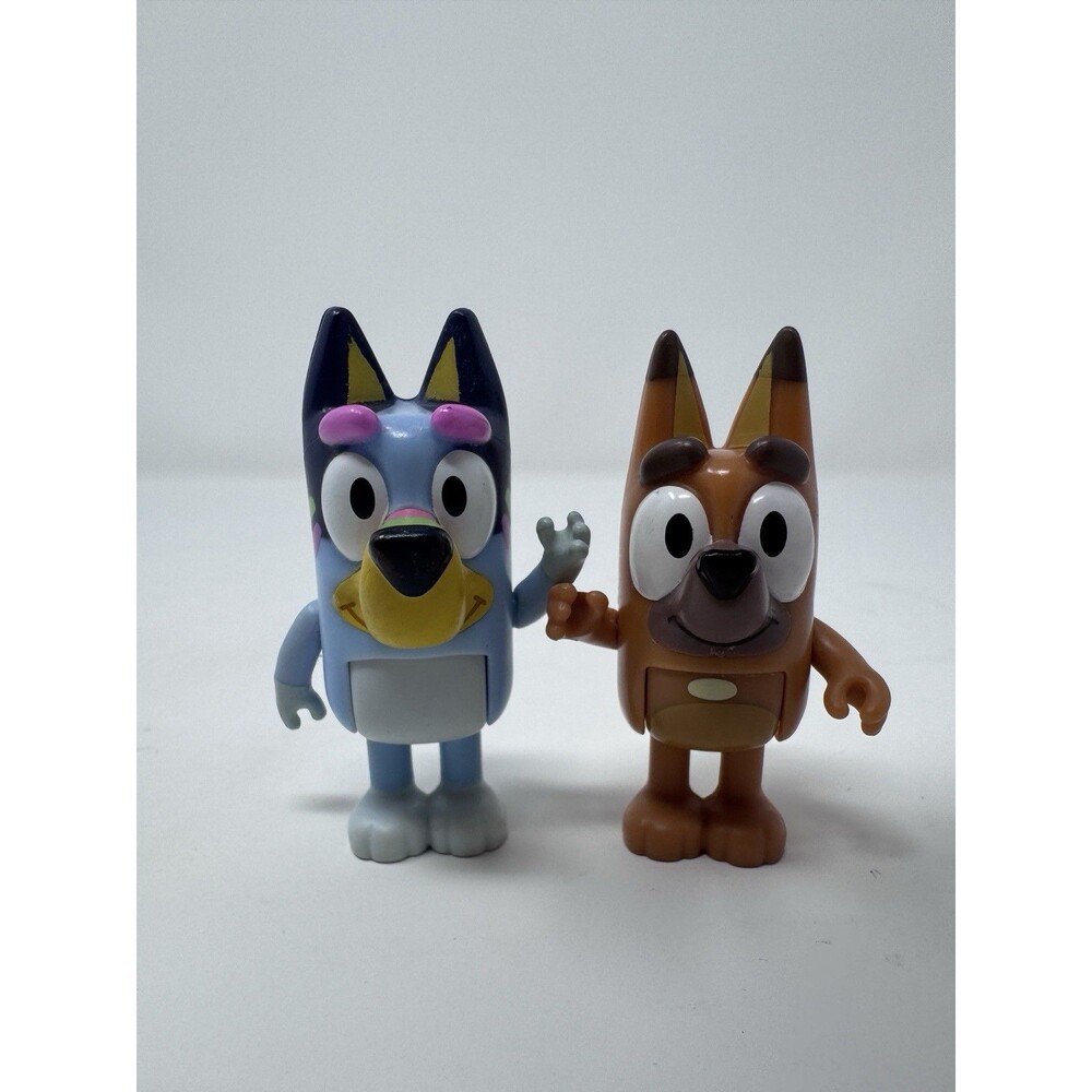 Bluey & Bingo Heeler Dog 2” Poseable Action Figures Toys Television Kids TV